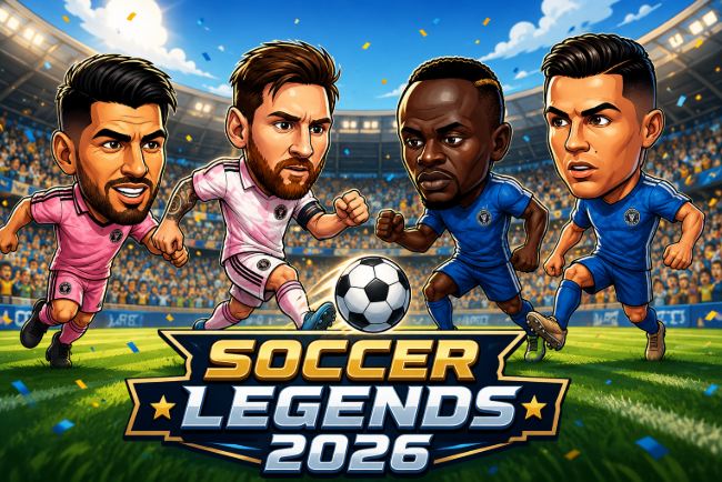 Soccer Legends 2026 — free browser soccer game cover art